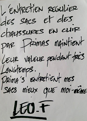 奢侈品護理-Primas定期保養皮鞋子和皮包，使它們的價值歷久不墜，Primas比我自己更珍惜我的皮包。